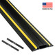 Floor Cable Cover, 6ft With 2 Connectors, Black/Yellow Striping - US/FC83H Floor Cable Cover, 6ft With 2 Connectors, Black/Yellow Striping - US/FC83H